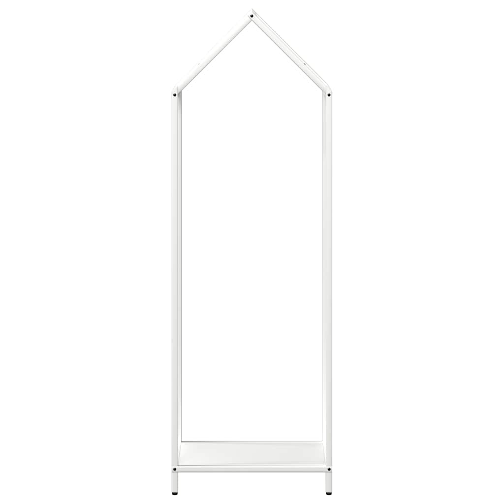 Firewood Rack White 40 x 25 x 120 cm Cold Rolled Steel