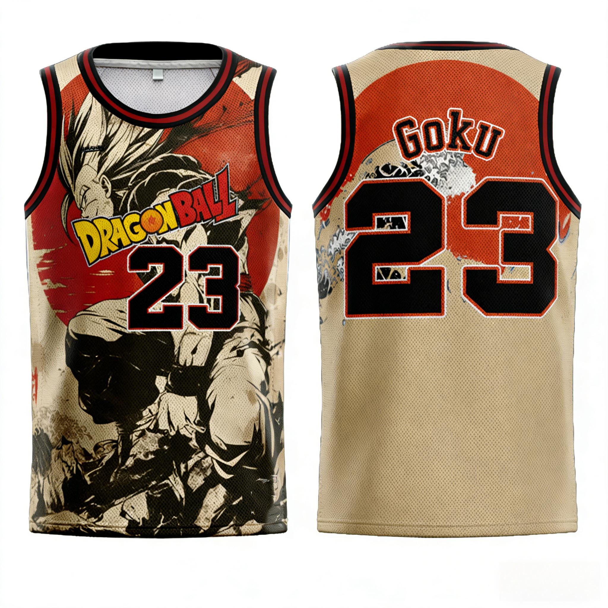 2026 Summer Dragon Ball Retro Fitness Vest Men s Oversized 3D Printed Vest Family Unisex Children s Sports Shirt S