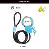 Master Lock Bike Lock with Cable and Cuff, Keys, 100 cm x 8 mm, Blue
