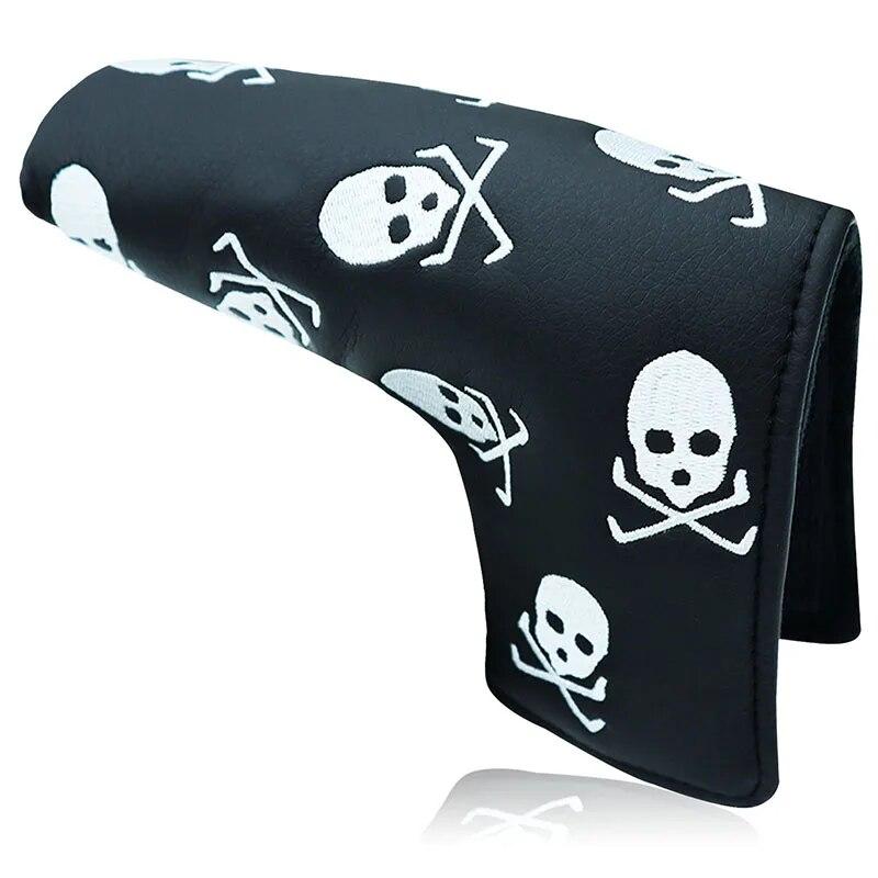 Golf Putter Head Covers Blade Club Headcover PU Leather Protector Cover Black White Fits All Putters for Men Women