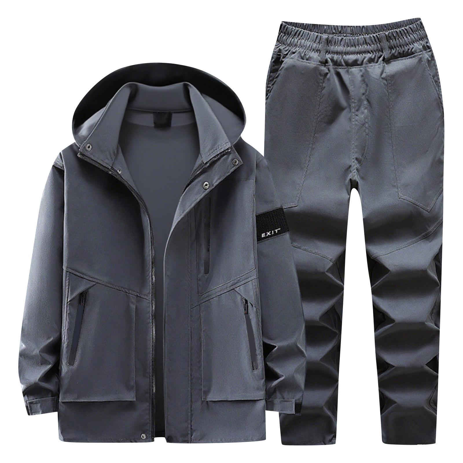 

Мужская куртка Рабочий костюм Мужская рабочая одежда Ветрозащитный Камуфляжный с капюшоном Уличный костюм M