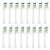 SGcreation 16-Piece Set [Compatible with Philips Sonicare Kids, DiamondClean, and Diamond Mini Electric Toothbrushes, Compact, White, Medium]