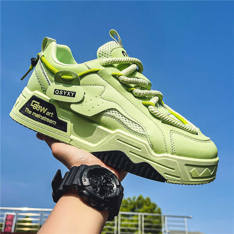 Fashion High Platform Rubber Sole Young Shoes Woven Luxury Man Moccasin Sneakers Men All Brand Sports Beskete Specials Tenisse