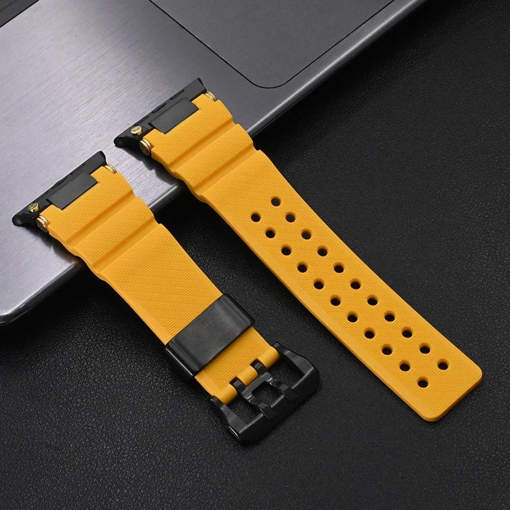 Silicone Watch Strap for Apple Watch Ultra 2 Band 49mm Sport Bracelet for Iwatch 10 46mm 9 8 7 6 Se 5 44mm 45mm Correa Wristband