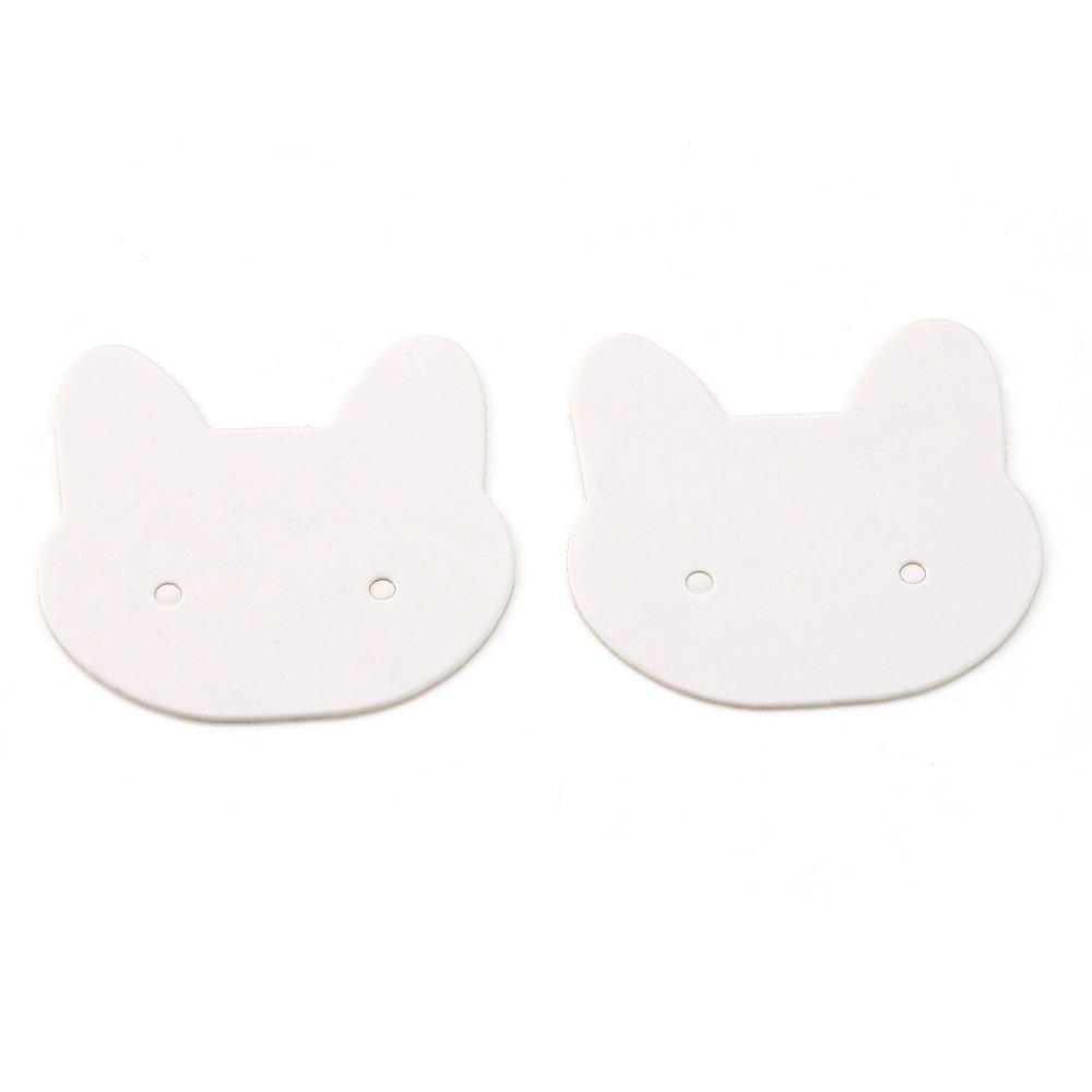 Cat Shaped Earring Display Cards 3 Color Earring Holder Cards  DIY Cards