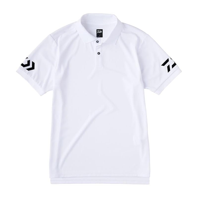 

[Daiwa] short sleeve polo shirt 25DE-7925 kids White x black 4XL