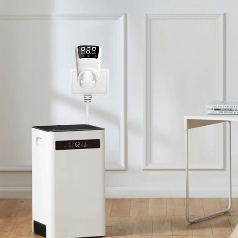 Digital Display Under Voltage Protections Sockets Automatic Reset Power Surges Protector Sockets Adjustable Delay Time