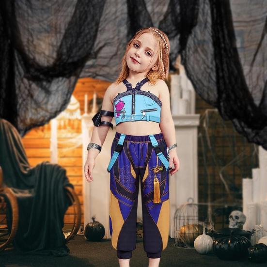 Rumi Inspired Cosplay Costume Korean Style Demon Hunter Outfit Halloween Party Dress Up Accessory for Girls