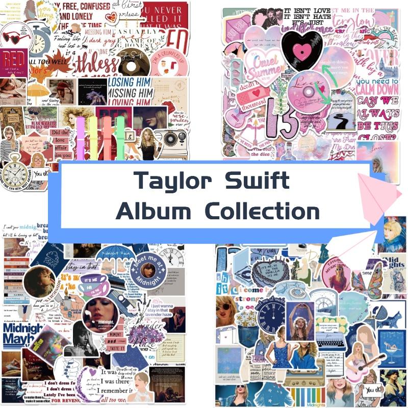 Taylor Swift Music Album Stickers Waterproof Diy For Luggage Guitar Skateboard Phone Case Water Bottle