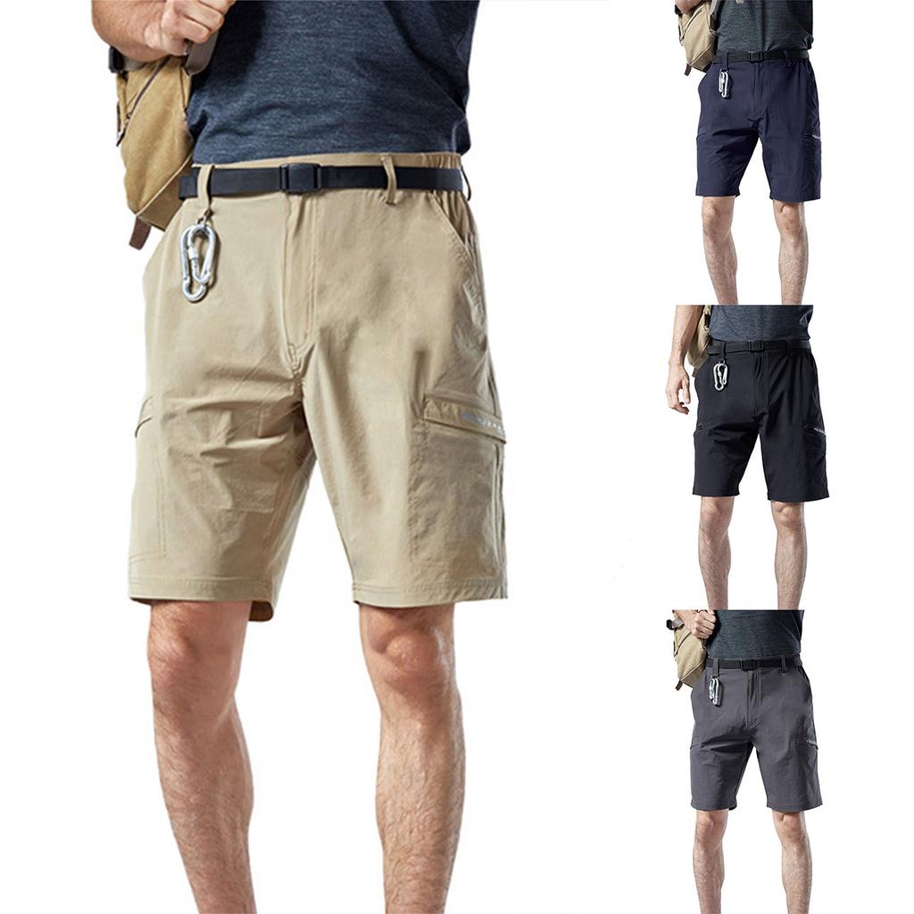 Men'S Outdoor Beach Pants, Work Pants, Pocket Quick Drying Hiking Pants