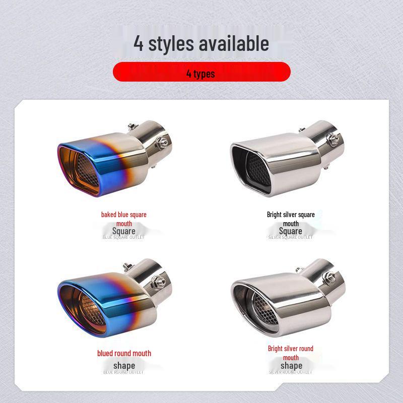 Stainless Steel Exhaust Tailpipe for Suzuki Jimny - Special Car Decoration & Modification Accessory