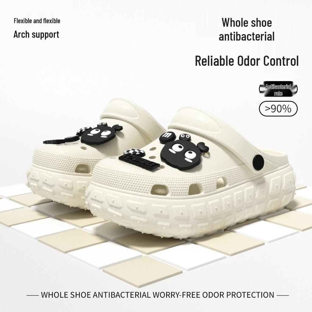 Women's Platform Clog Sandals: Non-Slip, Breathable, Wear-Resistant for Home & Beach
