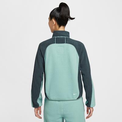 Nike ACG Sweatshirts Women's Teal Stand Collar Moderate Regular