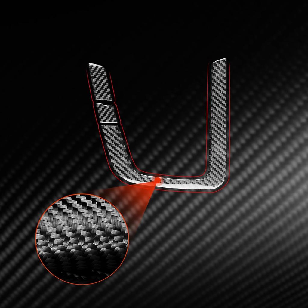 NVCNX Real Carbon Fiber Accessories for Hyundai Elantra 2017 2018 Car Thick Overlay Center Console Gear Shift Panel Button Cover Interior Trim Soft