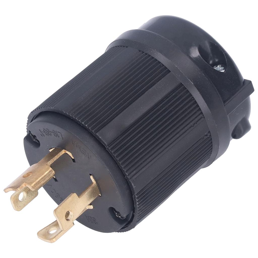 Verriegelungsstecker PA66 Kunststoff Messing 4-Loch Generatorstecker für Trockner 30A 277 480V