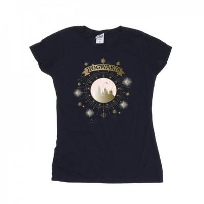 Damen-/Damen-Hogwarts-Weihnachtsball-Baumwoll-T-Shirt