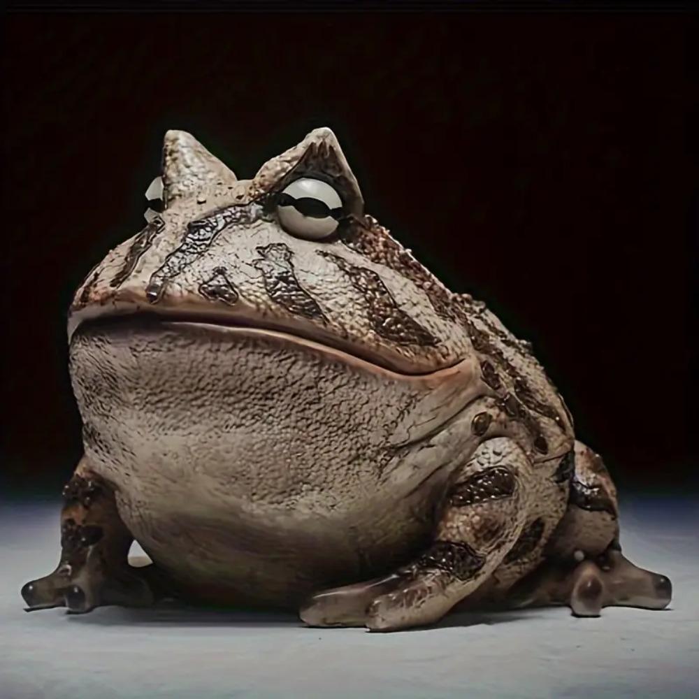 Resin Garden Frog Ornament Cartoon Landscape Decoration Universal Frog Statue  Outdoor Yard