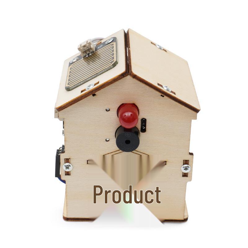 Wooden Rain Alarm Science Experiment Kit for Students Aged 7-13