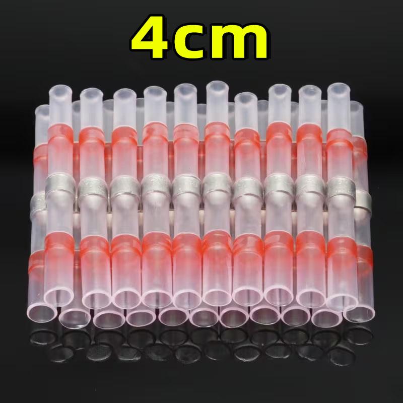 

Waterproof Solder Seal Heat Shrink Tube Sleeves Electrical Wire Connector Butt Splice Terminals Heat Shrinkage Cable Connectors 10pcs червоний