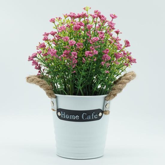 Kunstig blomst Skumplante Potted Bonsai Stue Hage Skrivebordsdekorasjon