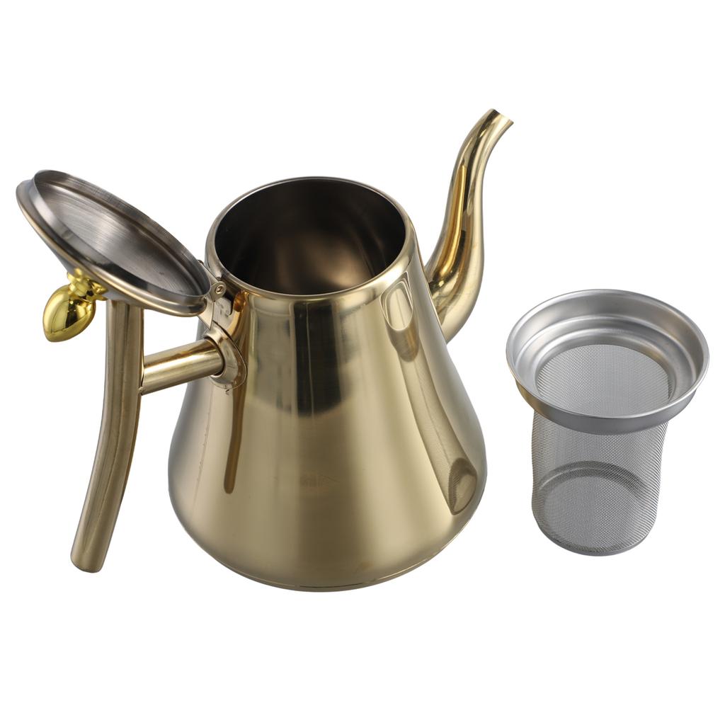 Kitchen Stainless Steel Teapot Infuser Coffee Pot Induction Cooker Kettle