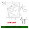 Door Garnish Moulding Retainer Clip for Toyota Lexus 67771-58010 Tundra Tacoma Sequoia RAV4 Land Cruiser C-HR Yaris Scion xD