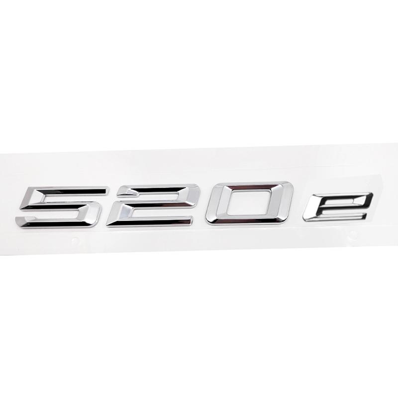 ABS Auto Kofferraum Heck Buchstaben Logo Plakette Emblem Aufkleber für BMW 5er Serie 520e 525e 528e 530e 535e 540e 550e E39 E60 E61 F10 F11 G30