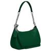 Coach Teri 24 Brand Metal Logo Leather Shoulder Bag Medium Women Shoulder Bag Green CV934-SVQRJ