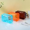 Colorful Transparent Cosmetic Bag Women Makeup Bag Pvc Jelly Wash Bag Large Capacity Travel Cosmetics Organizer Makeup Pouch
