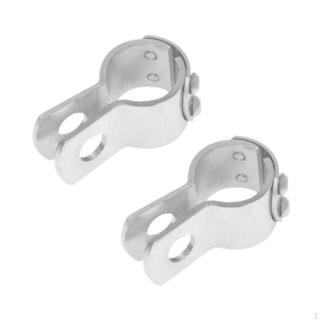1-1/4 Inch Engine Guard Foot Pegs Clamping Kit for Motorcycles