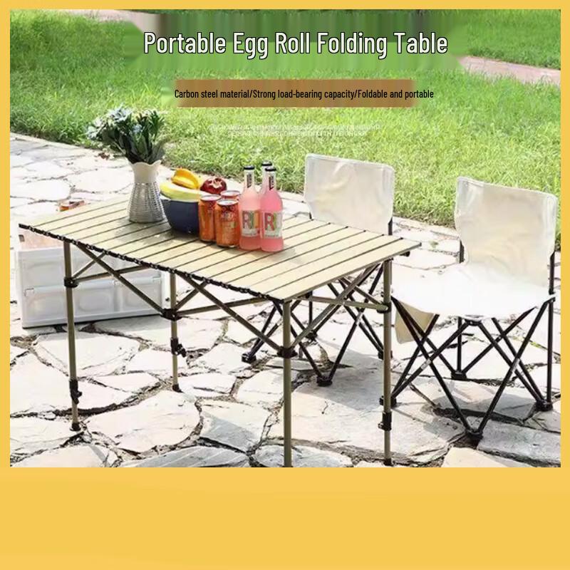 Lin Pan Portable Outdoor Folding Roll-Up Table