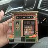 Bookstore Night Light Wall Projector Miniature Book Store LED Lamp