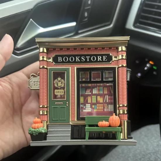 Bookstore Night Light Wall Projector Miniature Book Store LED Lamp