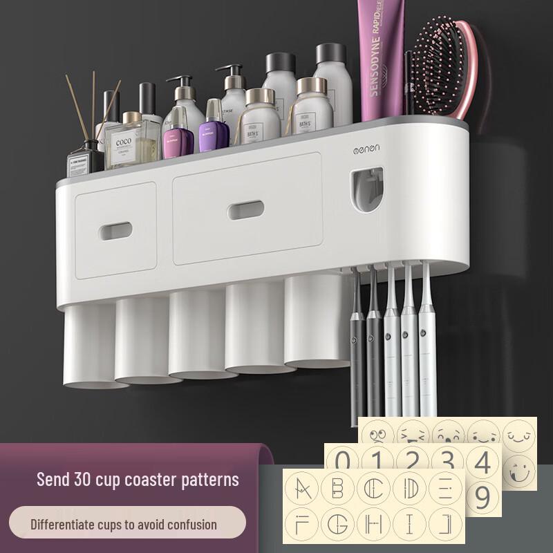 

ZISIZ Настенный держатель для зубных щеток и пасты