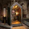 Bookshelf Set Micro Assembly Model Gothic Architecture Doll House DIY Handmade Toy Set with Lights For Adult Biethday Gifts