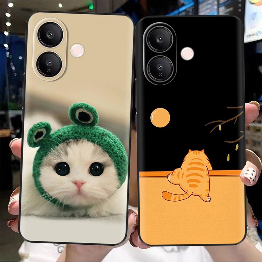 For Vivo V60 Lite Case Fashion Flowers Soft High Quality Housing For Vivo V60 V50 Lite 4G 5G Soft Silicone Phone TPU Back Cover