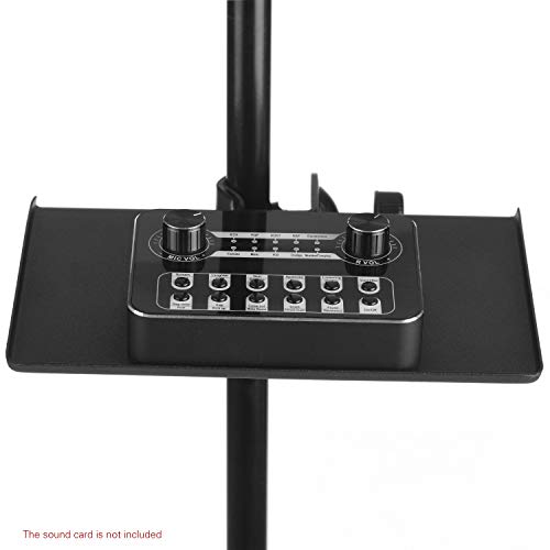 Btuty Clamp-on Tray Microphone Stand, Metal, with Mounting Clamp