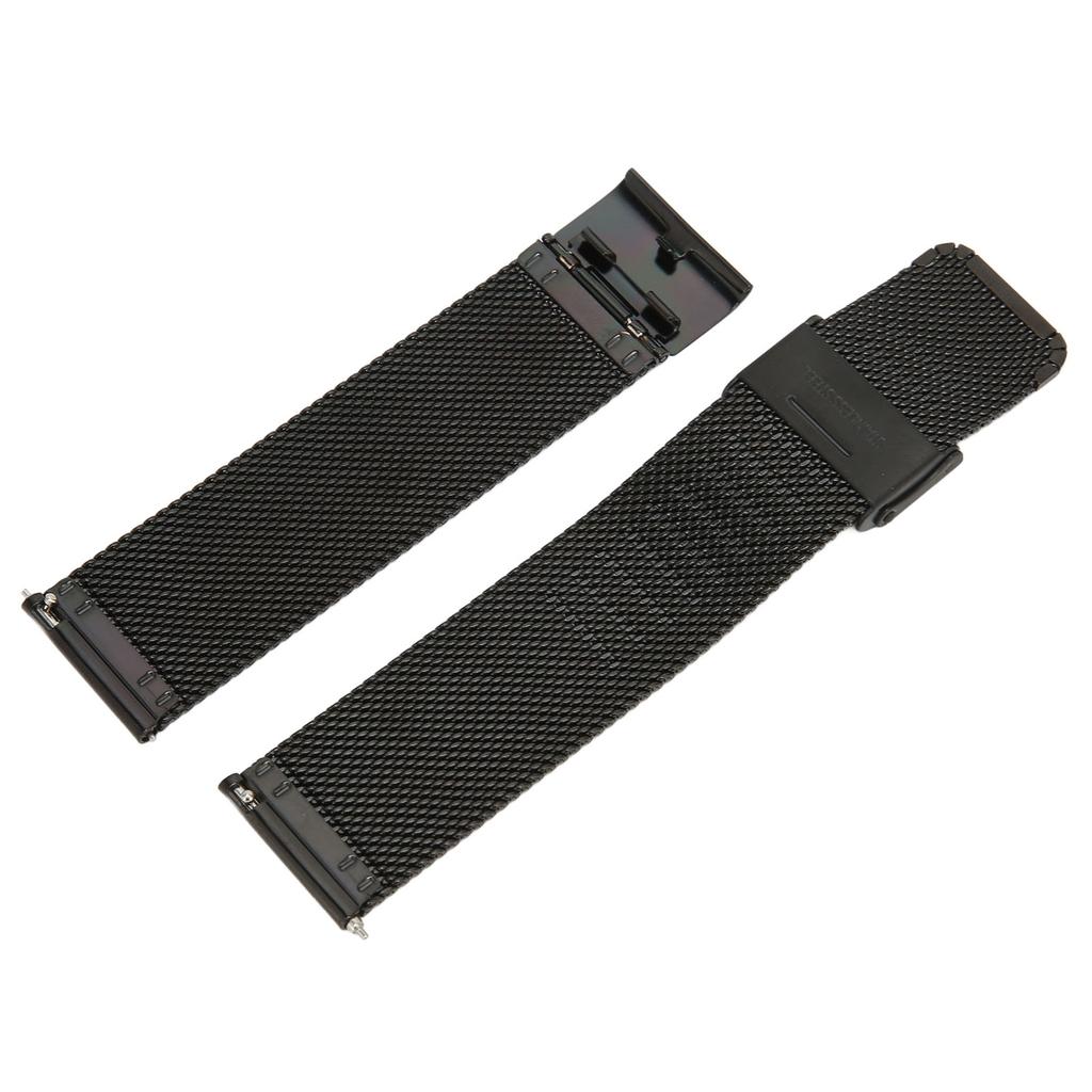 22mm Stainless Steel Watch Bands Mesh Woven Watch Straps Quick Relse Watch Wristband with Buckle for GTR 3