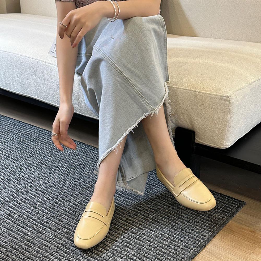 Flat Bottomed Women's Shoes Spring Summer Autumn Soft Soled Flats Simple Versatile Women's Loafers Commuting Women Flat Shoes
