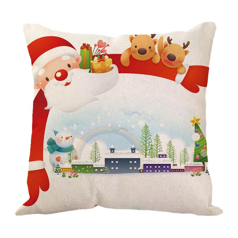 New Linen Christmas Pillows Linen Cushion Pillow Cover Pillow Pillow Car Pillow Sofa Pillow Cover