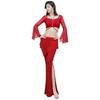 Professional Belly Dance Costume Set With Crop Tops Pants And And Hip Scarf For Stage Performances And Practice