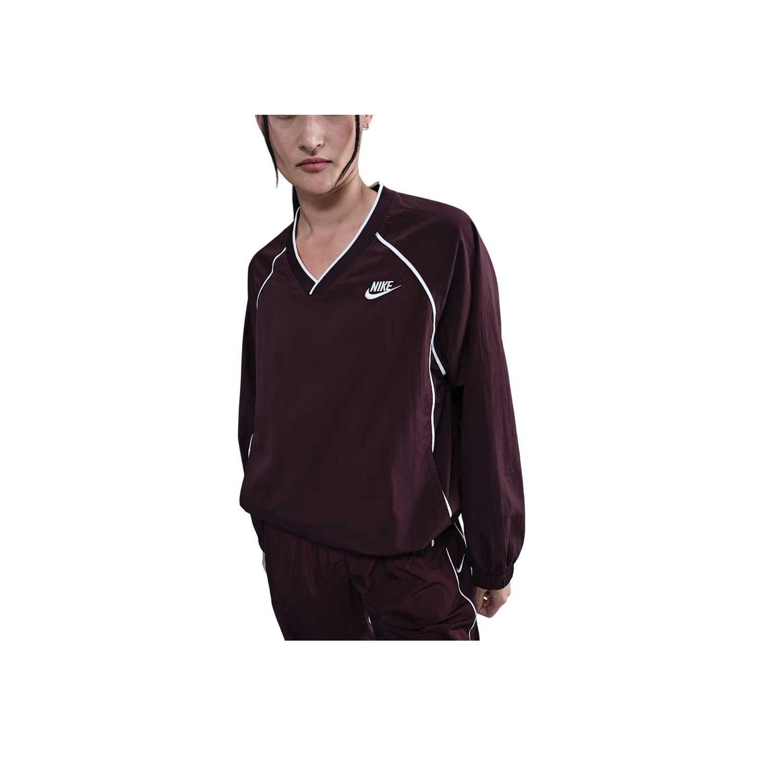 

Nike Sportswear Windrunner V-Neck Pullover Sweatshirt Women sweatshirt Dark-Red IM7448-652 L