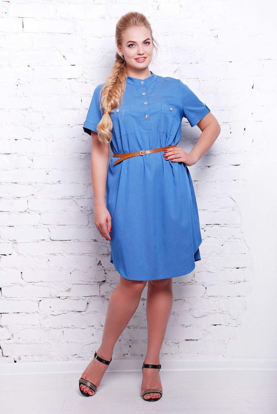 

Сукня джинсова Tatiana ДЖИНА 5XL синій