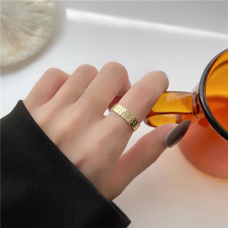 "Koreansk trendy geometrisk åpen ringsett: Luksusnisje for indeks- og pinkefingre"