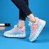 Childrens Skate Shoes USB Light Comfortable Roller-skating Sneakers Outdoor Sports Walking Girls Pink Roller Skate Shoes for Kid