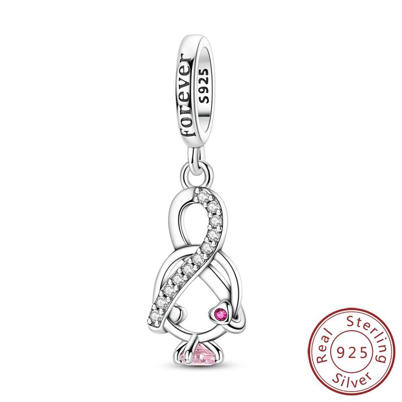 Original Charms Beads Copper Heart Bear Rose Six-Pointed Star Tree Of Life Charm Fit Bracelet Bangle Woman Man Jewelry Gift