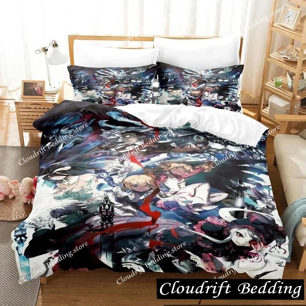 3D Print Anime OVERLORD Bedding Set Duvet Cover Bed Set Quilt Cover Pillowcase Comforter King Queen Size Boys Adult Bedding Set