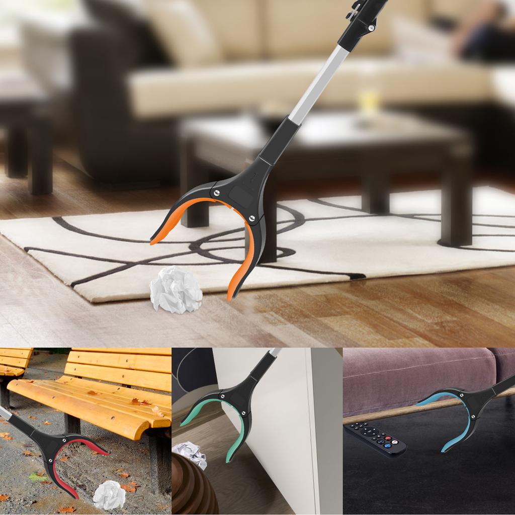 Foldable Gripper Extender Hand Tools Litter Reachers Picker Portable Collapsible Garbage Grabber Pick Up Tools With Non-Slip Jaw