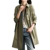 Drop trench coat spring and autumn fashion coat women's women's medium and long women's clothing new