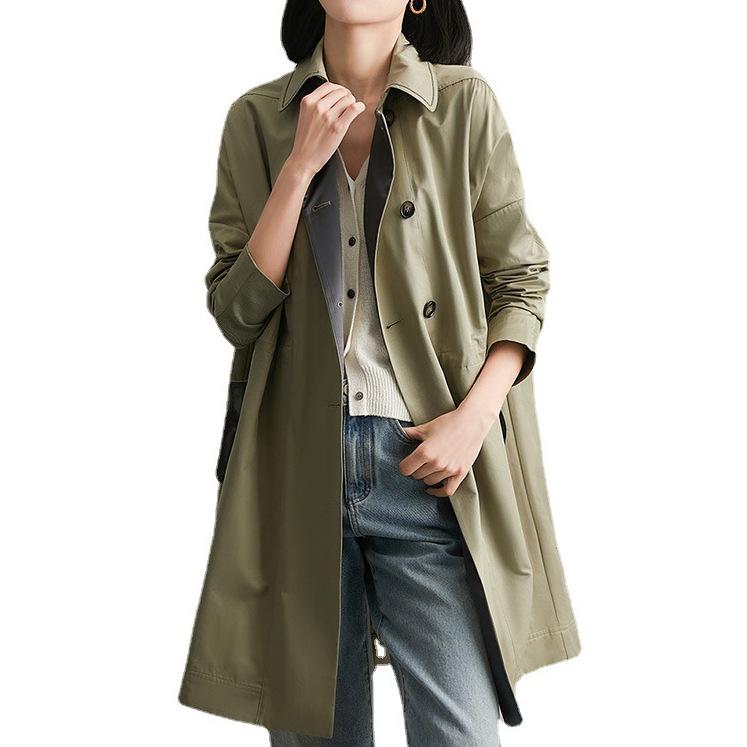 Drop Trench Coat Spring and Autumn Fashion Coat Women's Women's Medium and Long Women's Clothing New